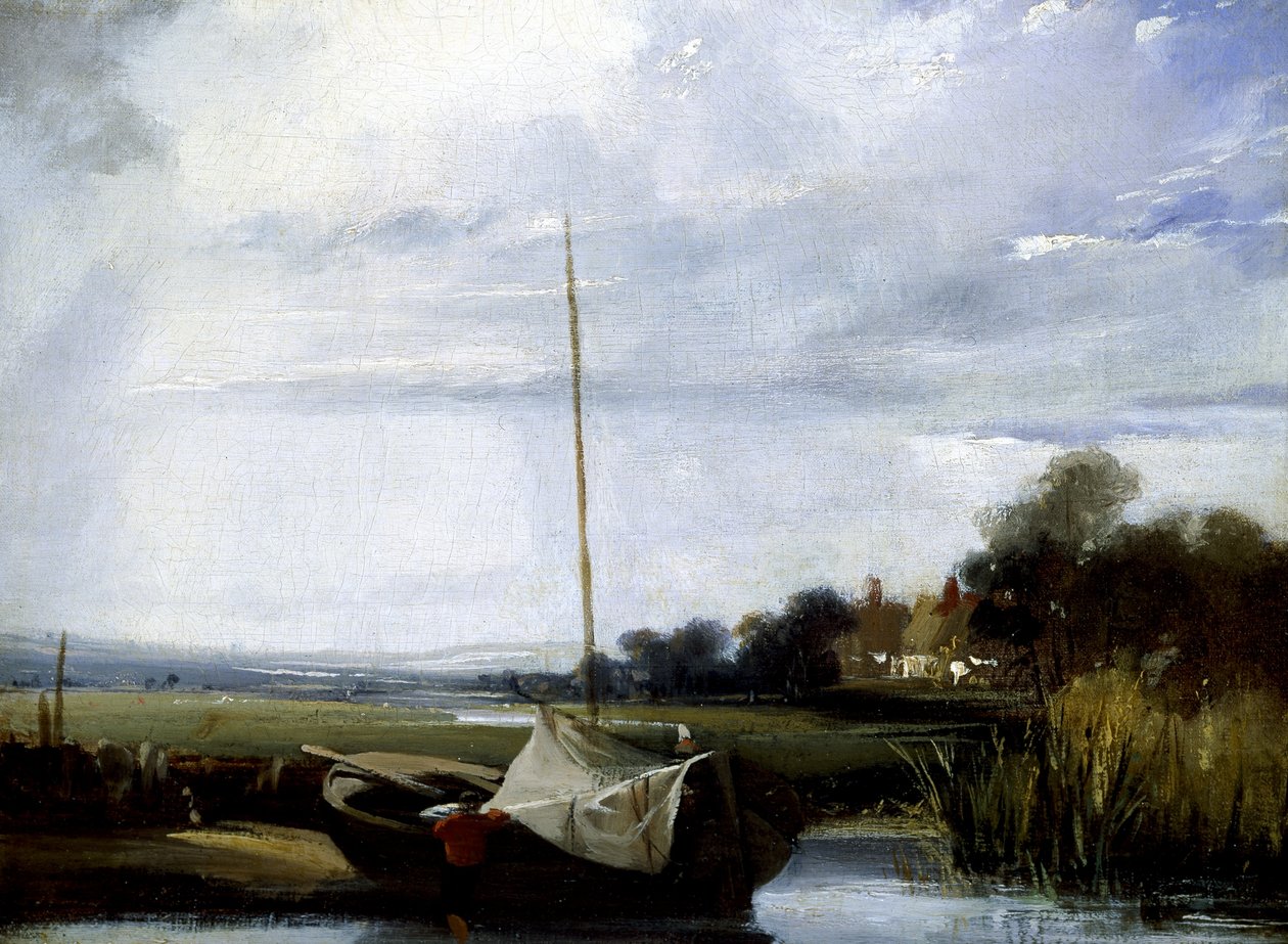 Joki Normandiassa tekijältä Richard Parkes Bonington
