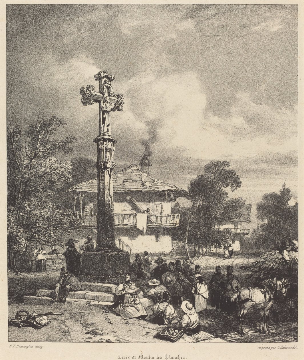 Moulin-les-Planchesin risti tekijältä Richard Parkes Bonington
