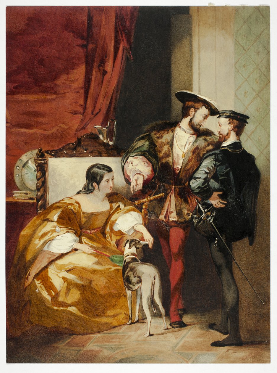 Frans I ja Étampesin herttuatar tekijältä Richard Parkes Bonington