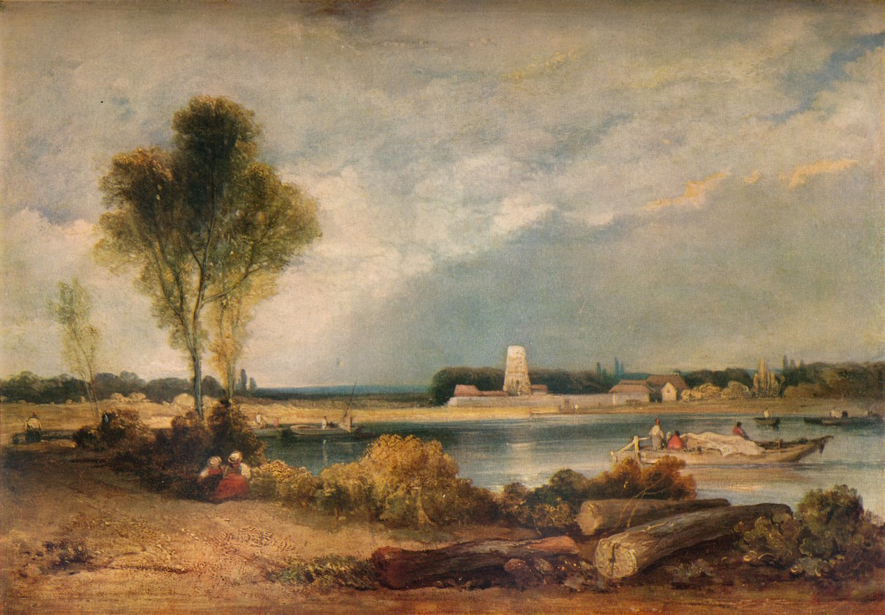 Maisema Normandiassa, 1800-luku 1934 tekijältä Richard Parkes Bonington