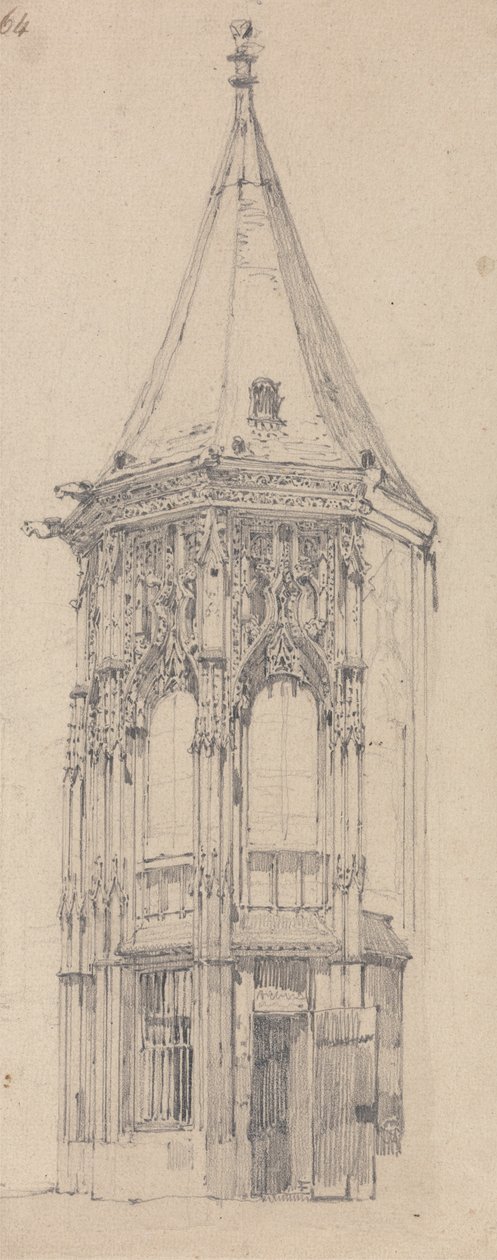 Oikeustalo, Rouen tekijältä Richard Parkes Bonington