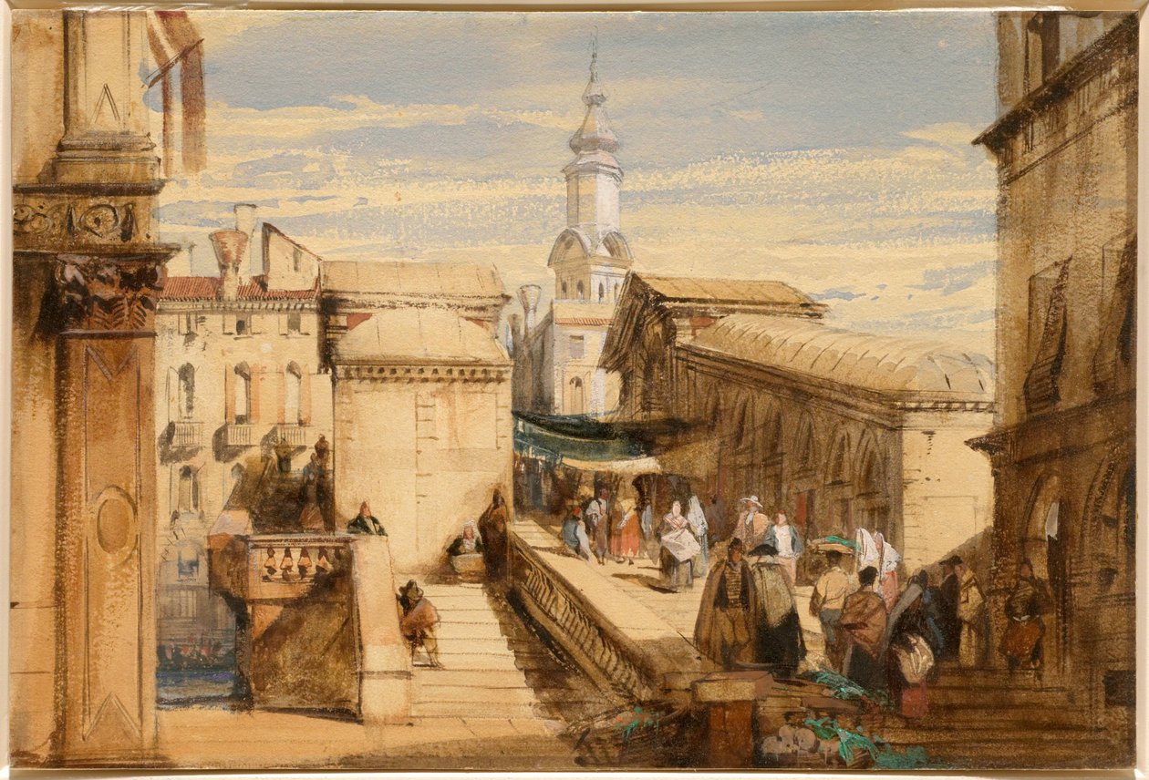Rialton silta, Venetsia tekijältä Richard Parkes Bonington