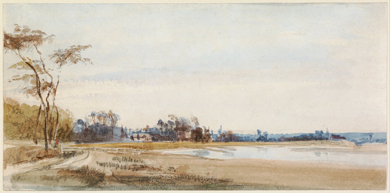 Suolametsät lähellä Trouvillea tekijältä Richard Parkes Bonington