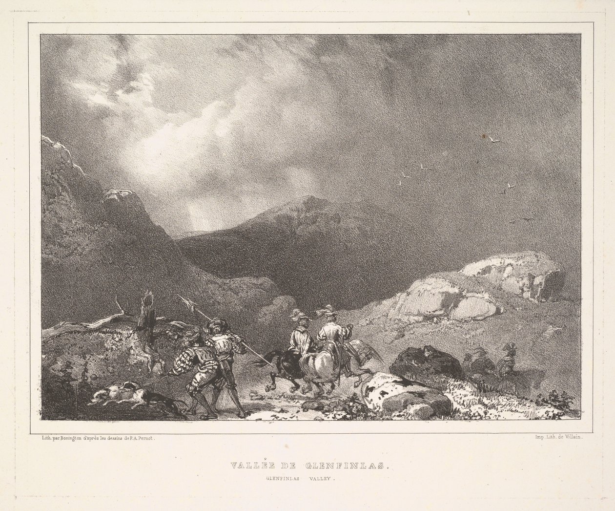Glenfinlas Valley Glenfinlas Valley, 1826. tekijältä Richard Parkes Bonington