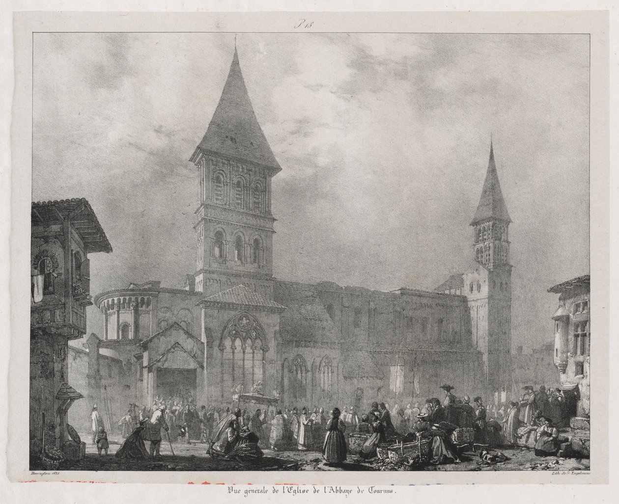 Kuvankauniita ja romanttisia matkoja muinaisessa Ranskassa, Franche-Comté..., 1825. tekijältä Richard Parkes Bonington