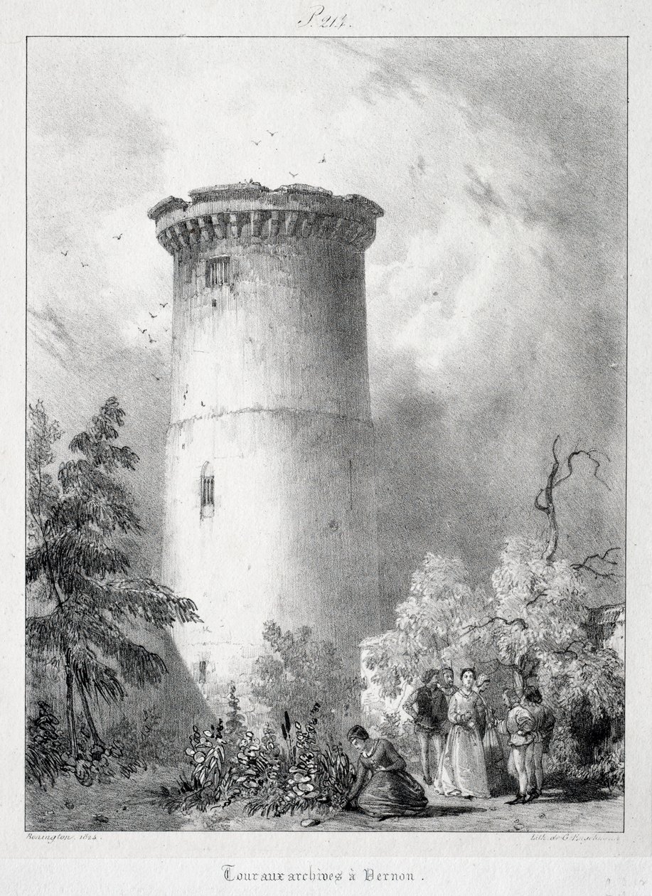 Kuvankauniita ja romanttisia matkoja muinaisessa Ranskassa, Normandiassa..., 1824. tekijältä Richard Parkes Bonington