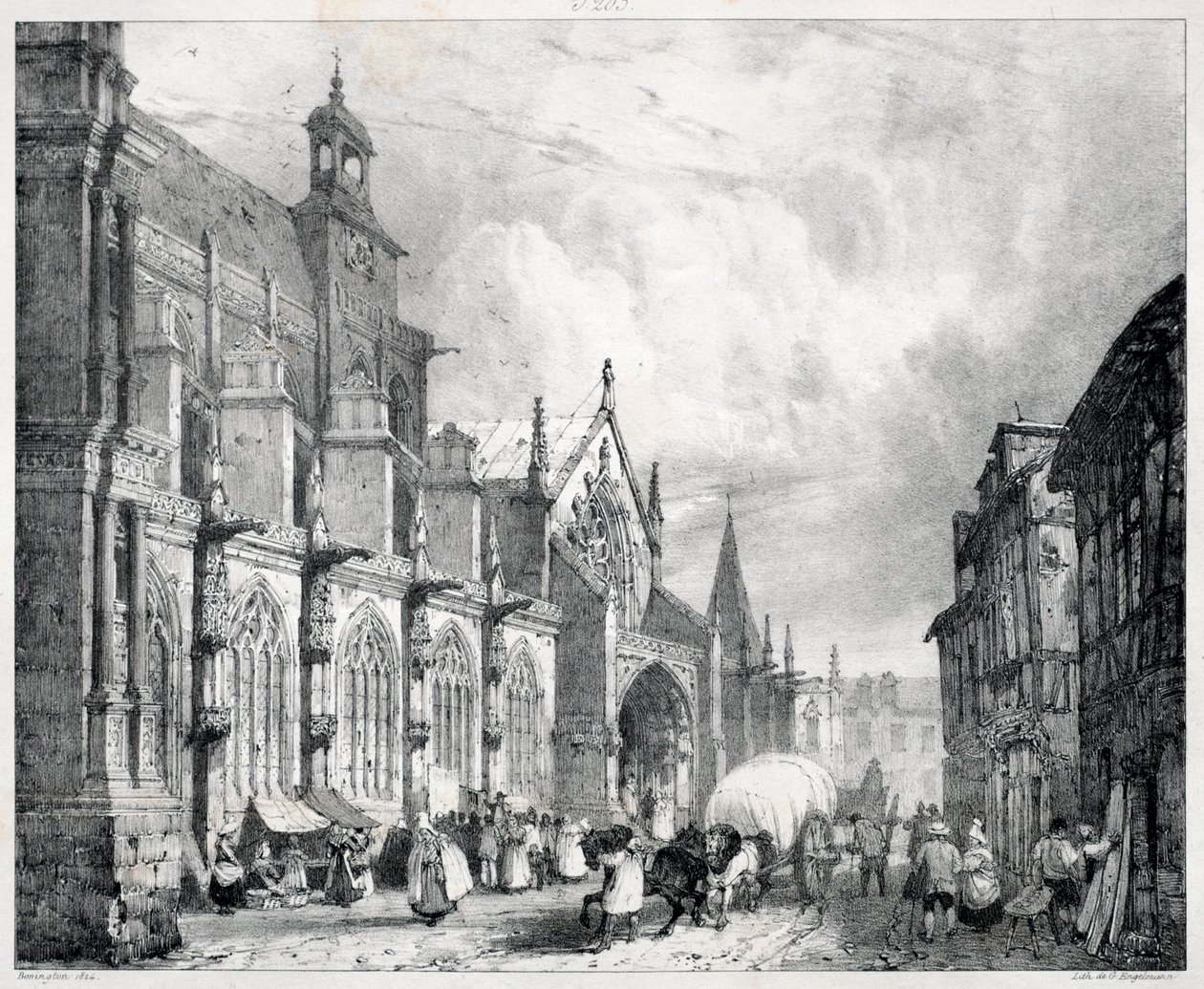 Kuvankauniita ja romanttisia matkoja muinaisessa Ranskassa, Normandiassa..., 1824. tekijältä Richard Parkes Bonington