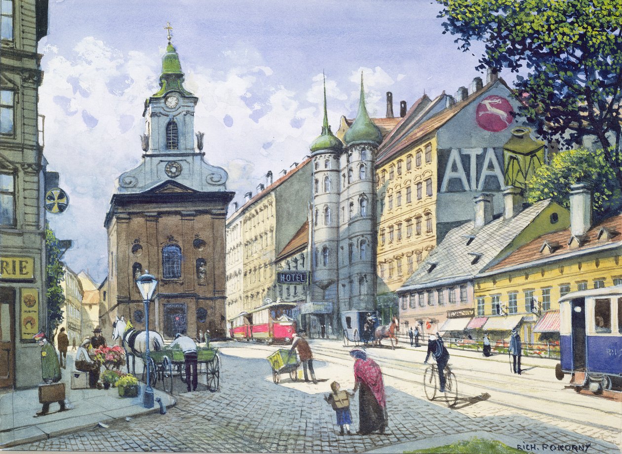 Nuohoojien kirkko, Wiedner Hauptstrasse, Wien tekijältä Richard Pokorny