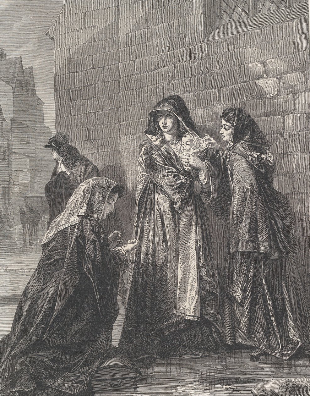 Flight of the Queen of James II, Illustrated London News, 3. elokuuta 1872. tekijältä Richard Principal Leitch
