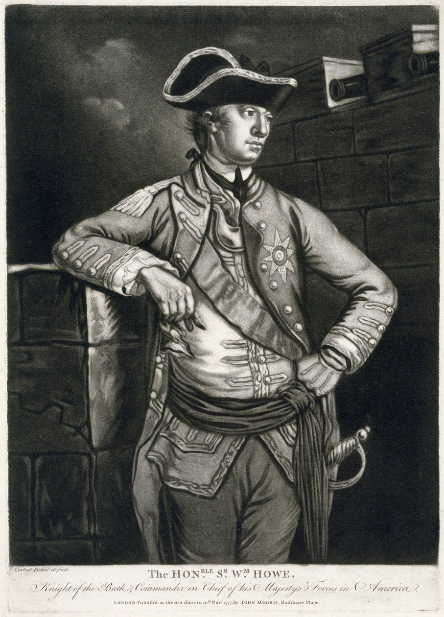 Honble. Sr. Wm. Howe, Bathin ritari ja hänen Majesteettinsa joukkojen komentaja Amerikassa tekijältä Richard Purcell
