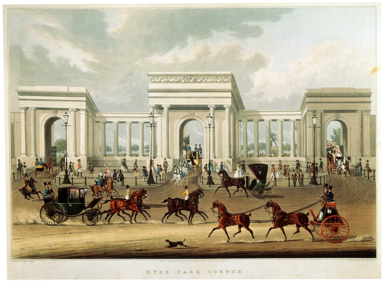 "Hyde Park Corner", 1828 tekijältä Richard Rosenberg