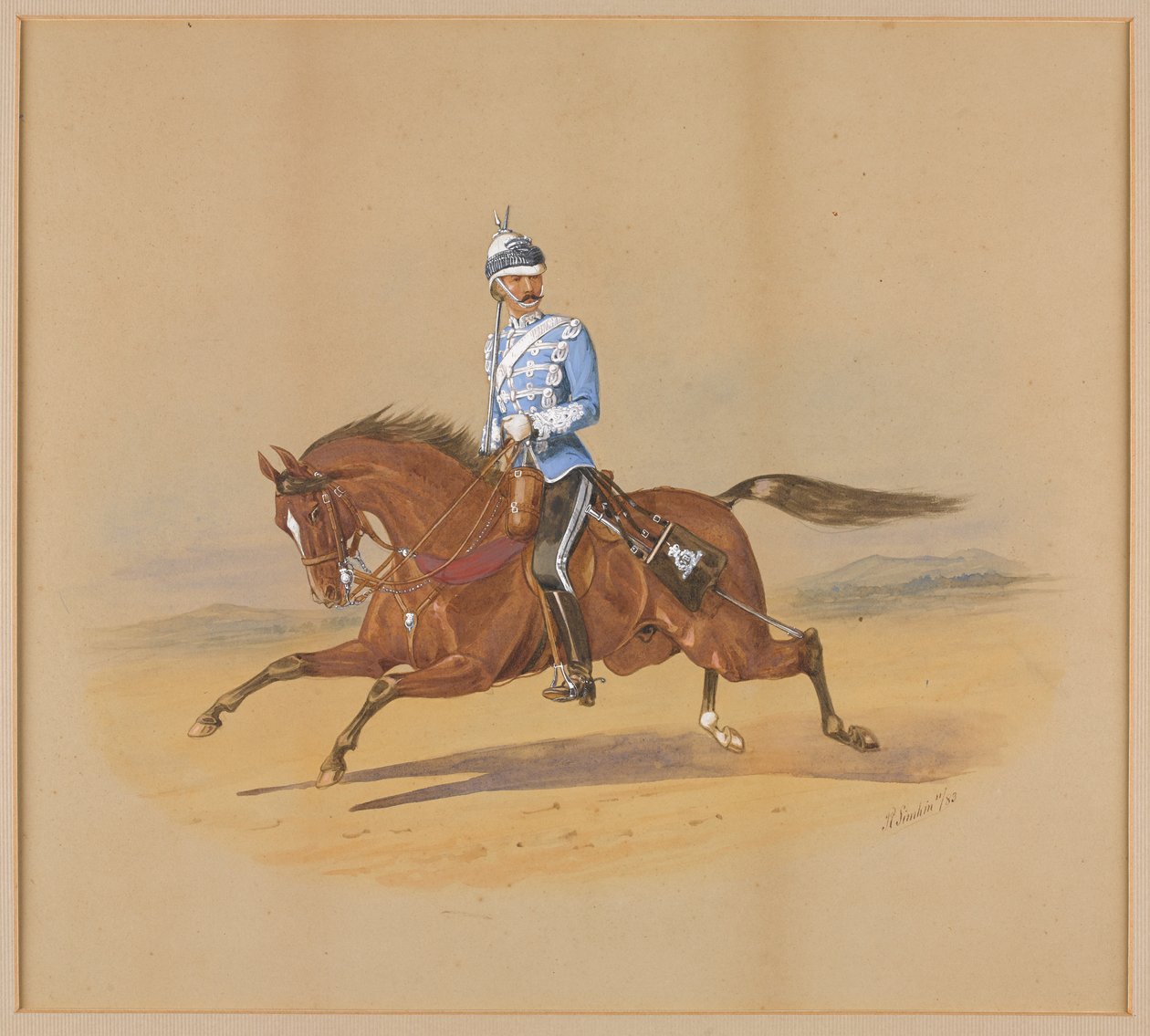 Eversti Gervase Francis Newport Tinley, 1st Bombay Lancers tekijältä Richard Simkin