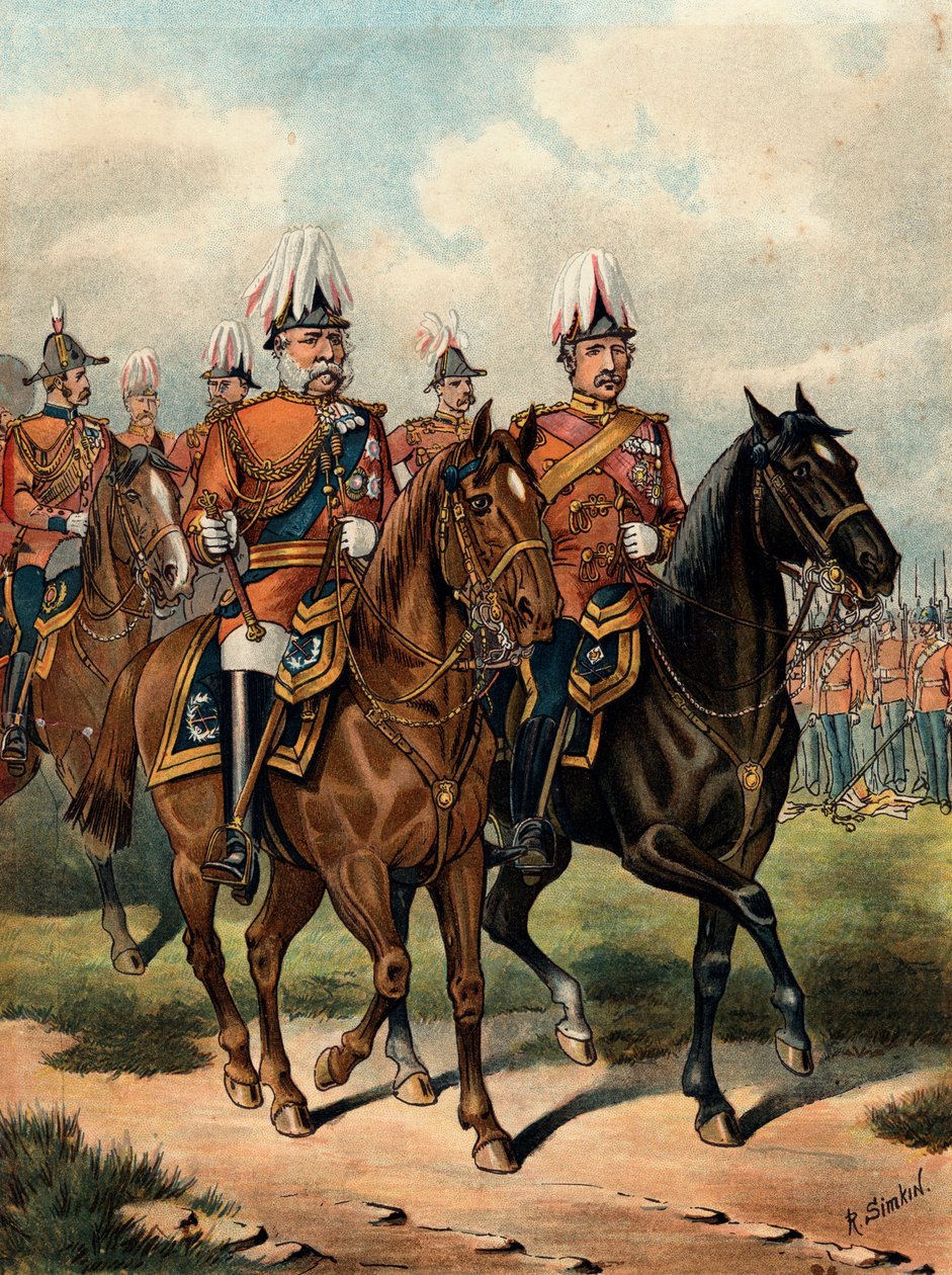 George William Frederick Charles, Cambridgen toinen herttua, brittiläinen sotilas, v. 1885 tekijältä Richard Simkin