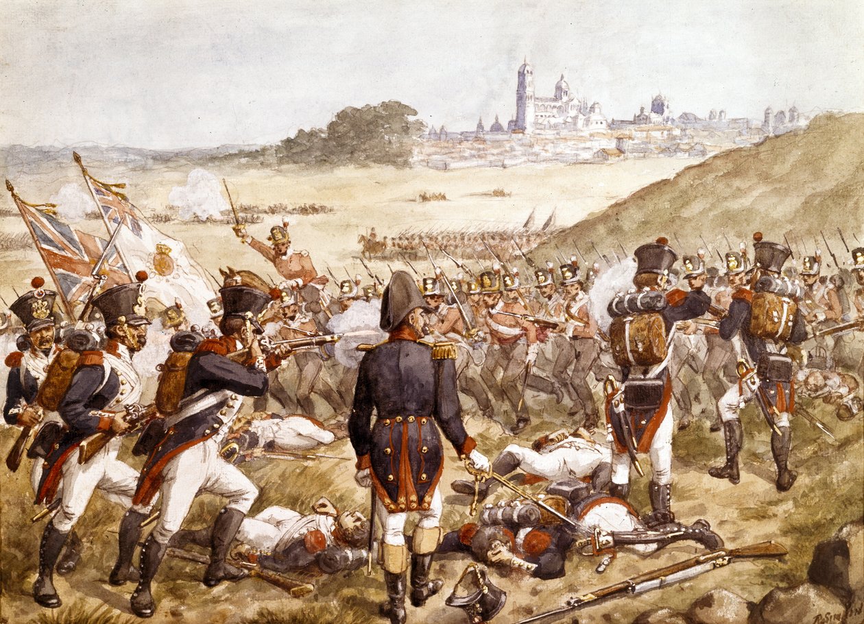 Salamancan taistelu, 22. heinäkuuta 1812, noin 1900 tekijältä Richard Simkin