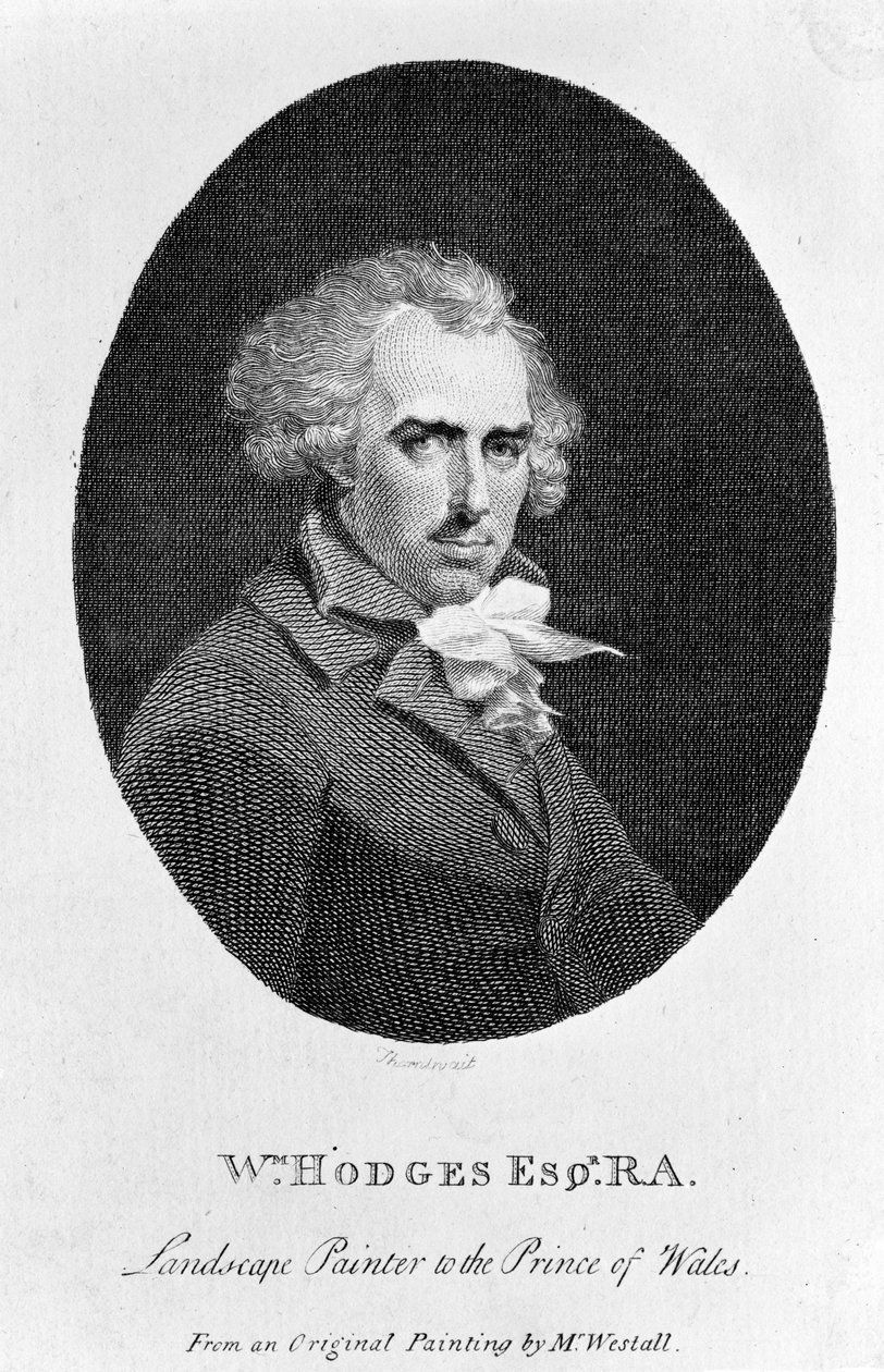 William Hodges RA, Fitzgerald Thornthwaiten kaivertama, julkaistu The Literary Magazine -lehdessä, 1792 tekijältä Richard Westall