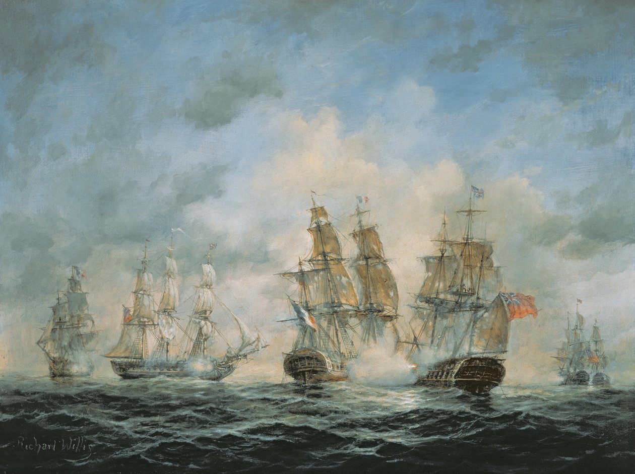 1800-luvun laivastotoiminta kotivesillä tekijältä Richard Willis