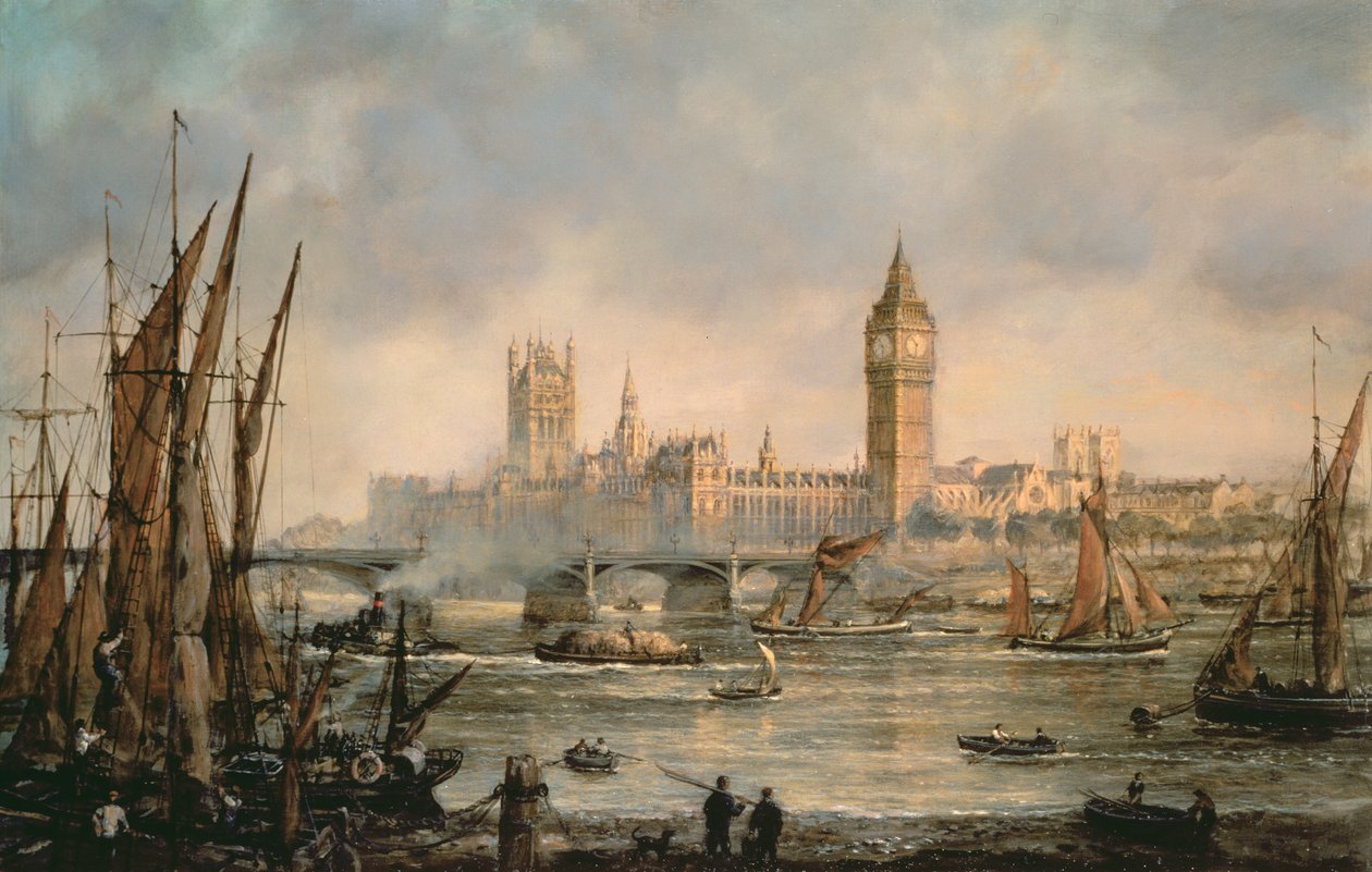 Näkymä parlamenttitalolle Thames-joelta tekijältä Richard Willis