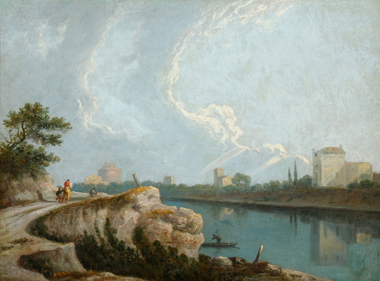 Tiberin rannat, Rooma (öljy kankaalle) tekijältä Richard Wilson