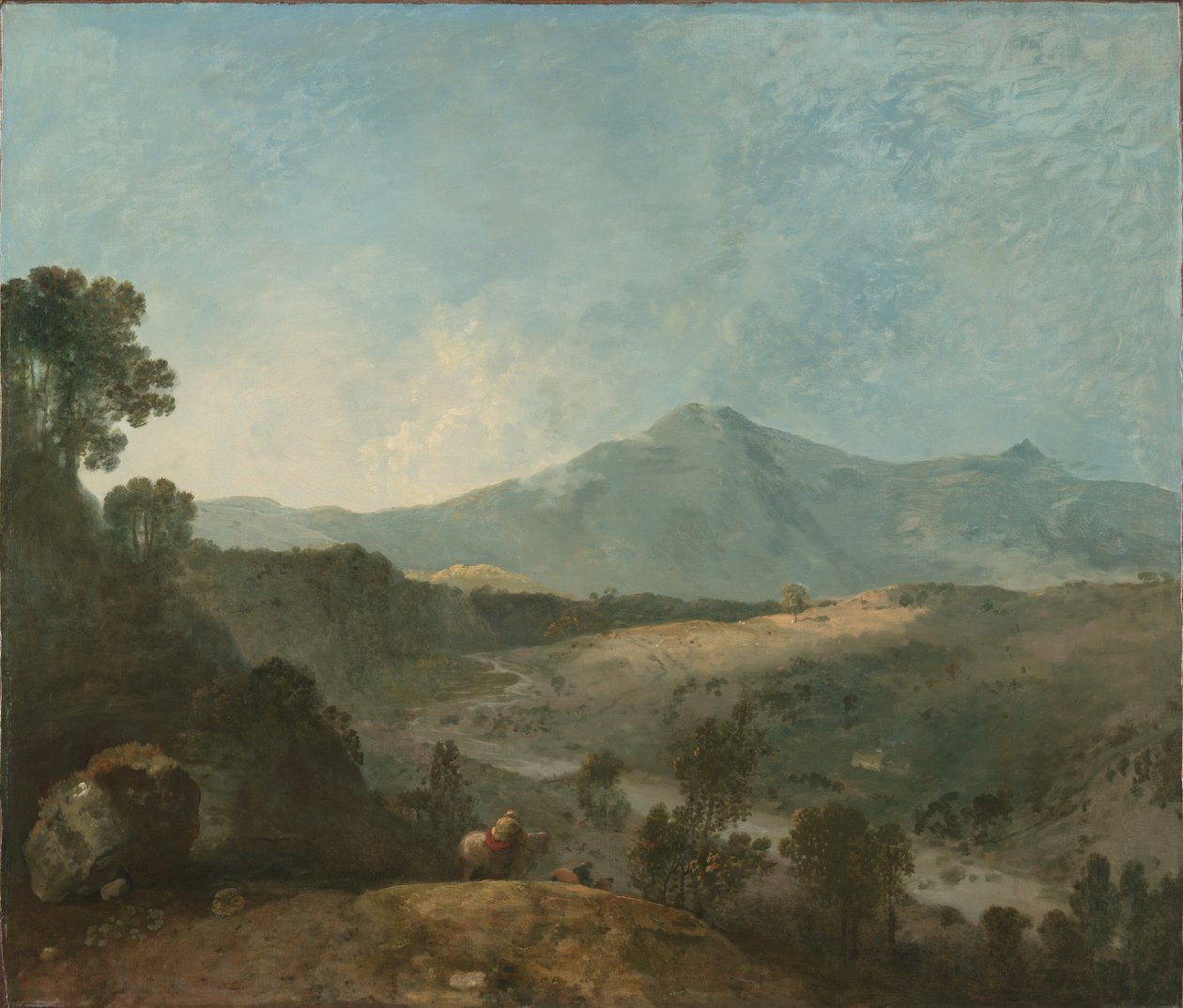 Cader Idris, jossa on Mawddach-joki, n. 1774. tekijältä Richard Wilson