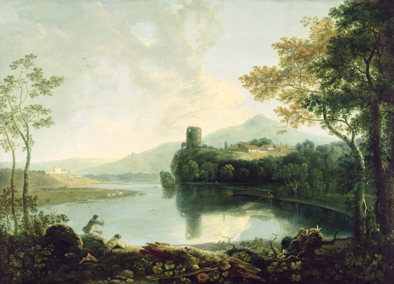 Dolbardarnin linna (öljy kankaalle) tekijältä Richard Wilson