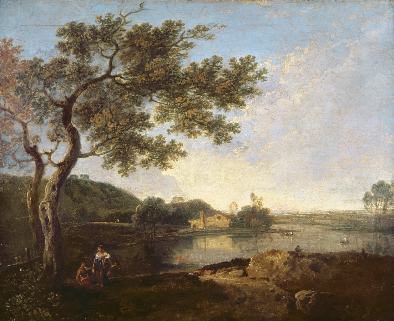 Italian jokikohtaus hahmoilla tekijältä Richard Wilson