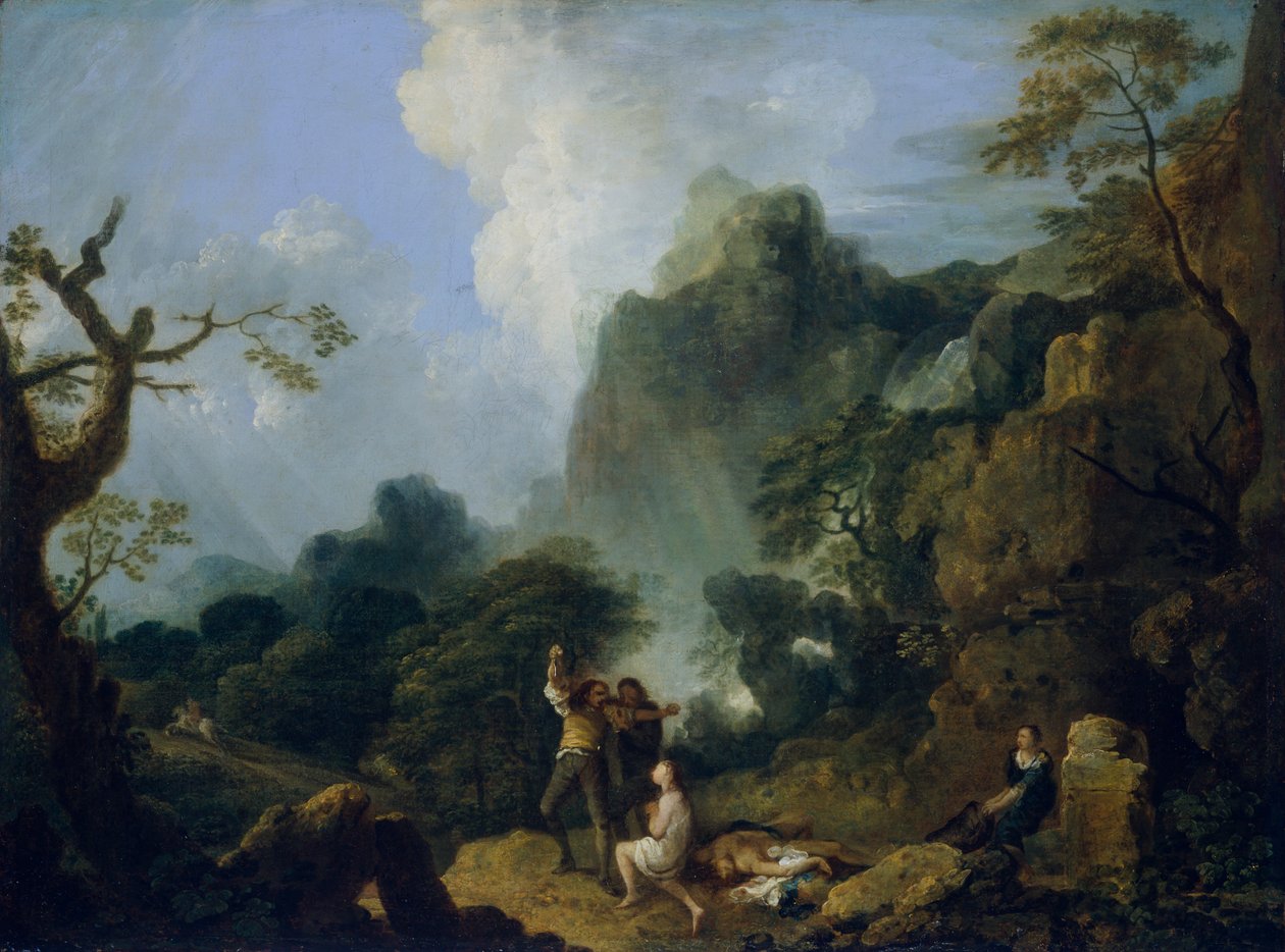 "Maisema Banditin kanssa: murha", 1723-1782 tekijältä Richard Wilson