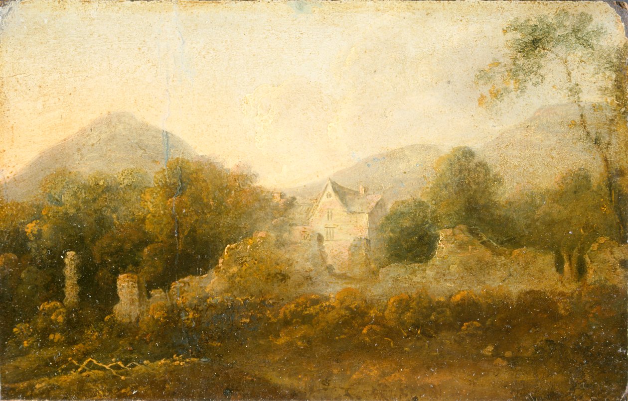 "Maisema mökillä", 1733-1782 tekijältä Richard Wilson