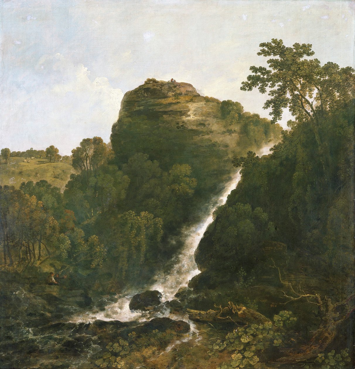 Lydfordin vesiputous, Tavistock, 1771. tekijältä Richard Wilson