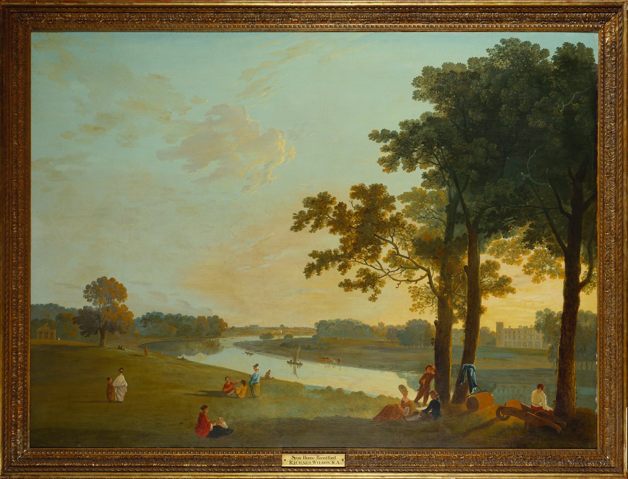 Syon House Richmond Gardensista (öljy kankaalle) tekijältä Richard Wilson