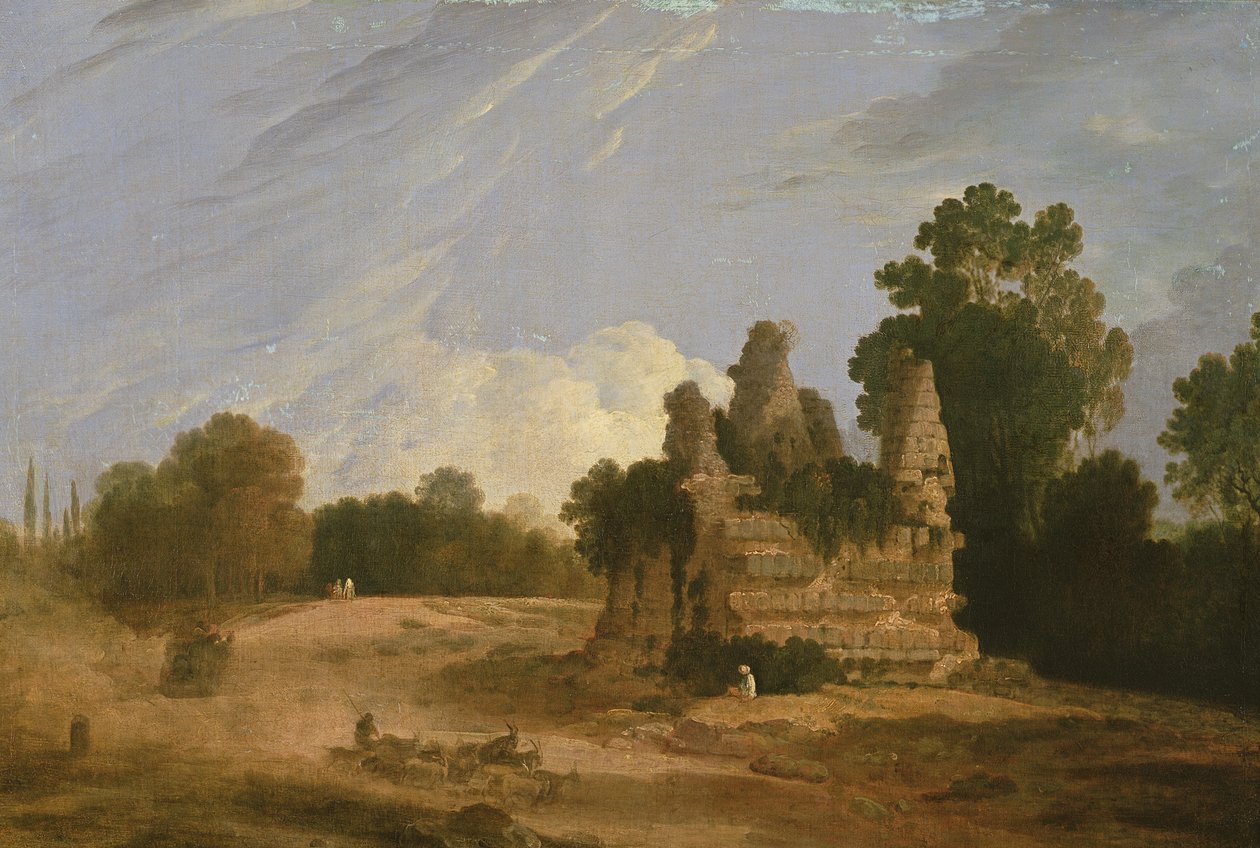 Horatii- ja Curiatii-hauta (öljy kankaalle) tekijältä Richard Wilson