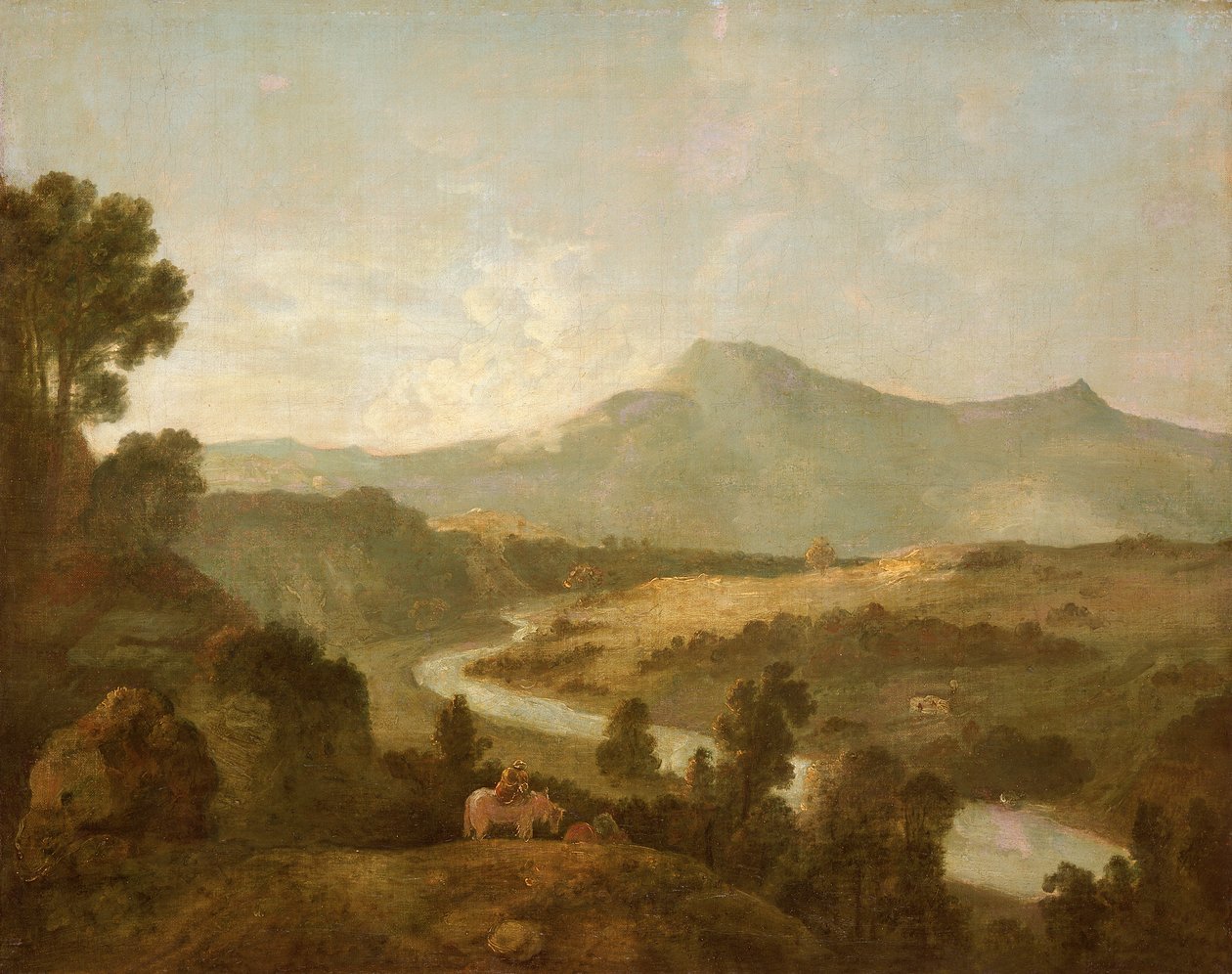 Mawddachin laakso ja Cader Idris (öljy kankaalle) tekijältä Richard Wilson