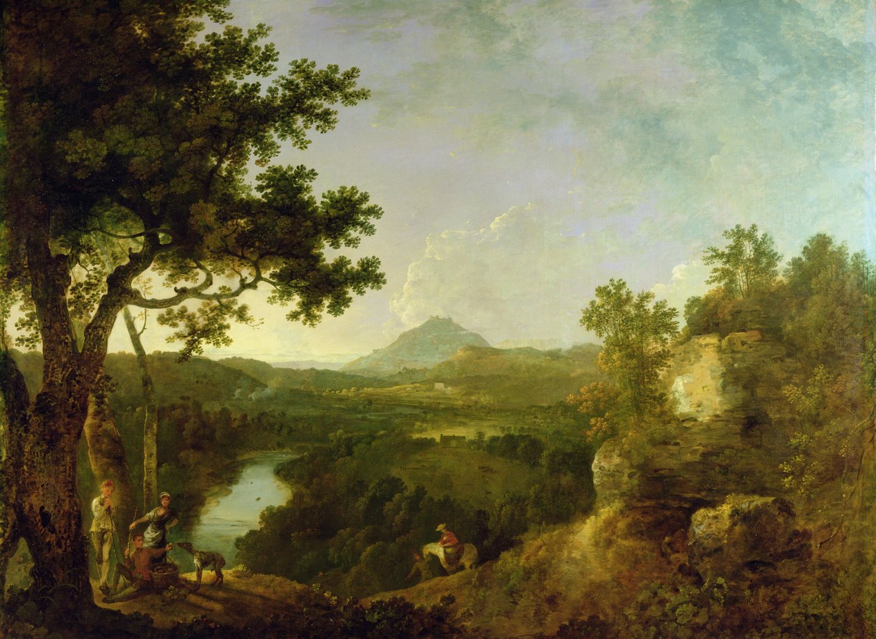 Näkymä Lähellä Wynnstayta, Sir Watkin Williams-Wynnin istuinta tekijältä Richard Wilson