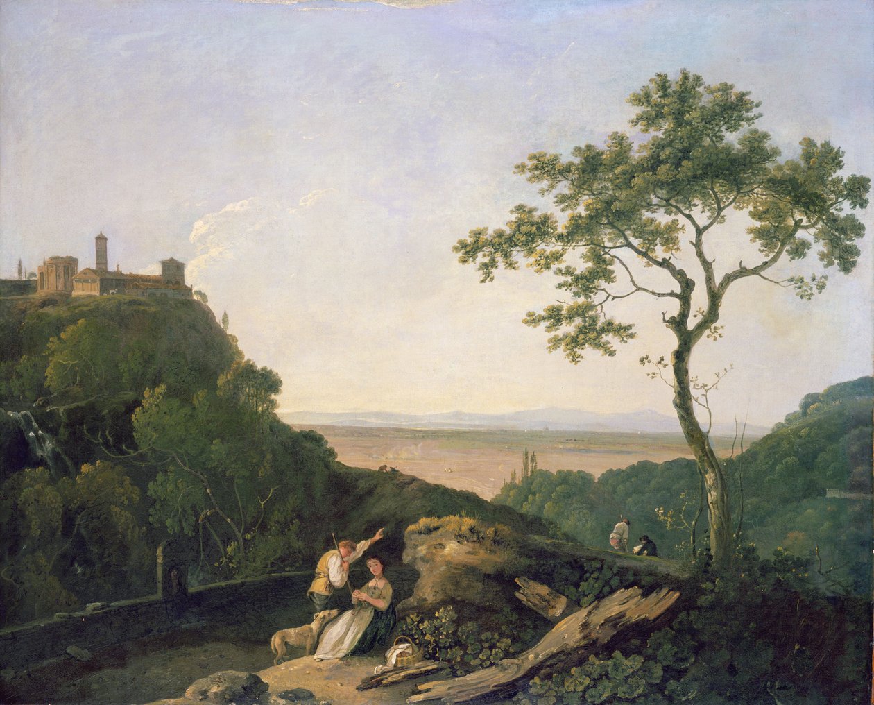Näkymä Tivolissa (öljy kankaalle) tekijältä Richard Wilson