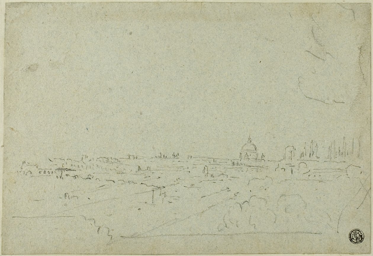 Näkymä Pietarinkirkkoon keisarien palatsista, Circus Maximus alapuolella. tekijältä Richard Wilson