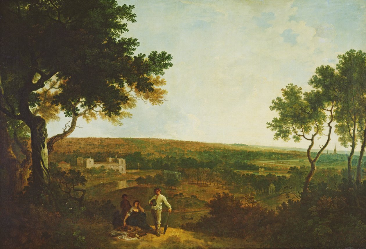 Wilton House from the South (öljy kankaalle) tekijältä Richard Wilson