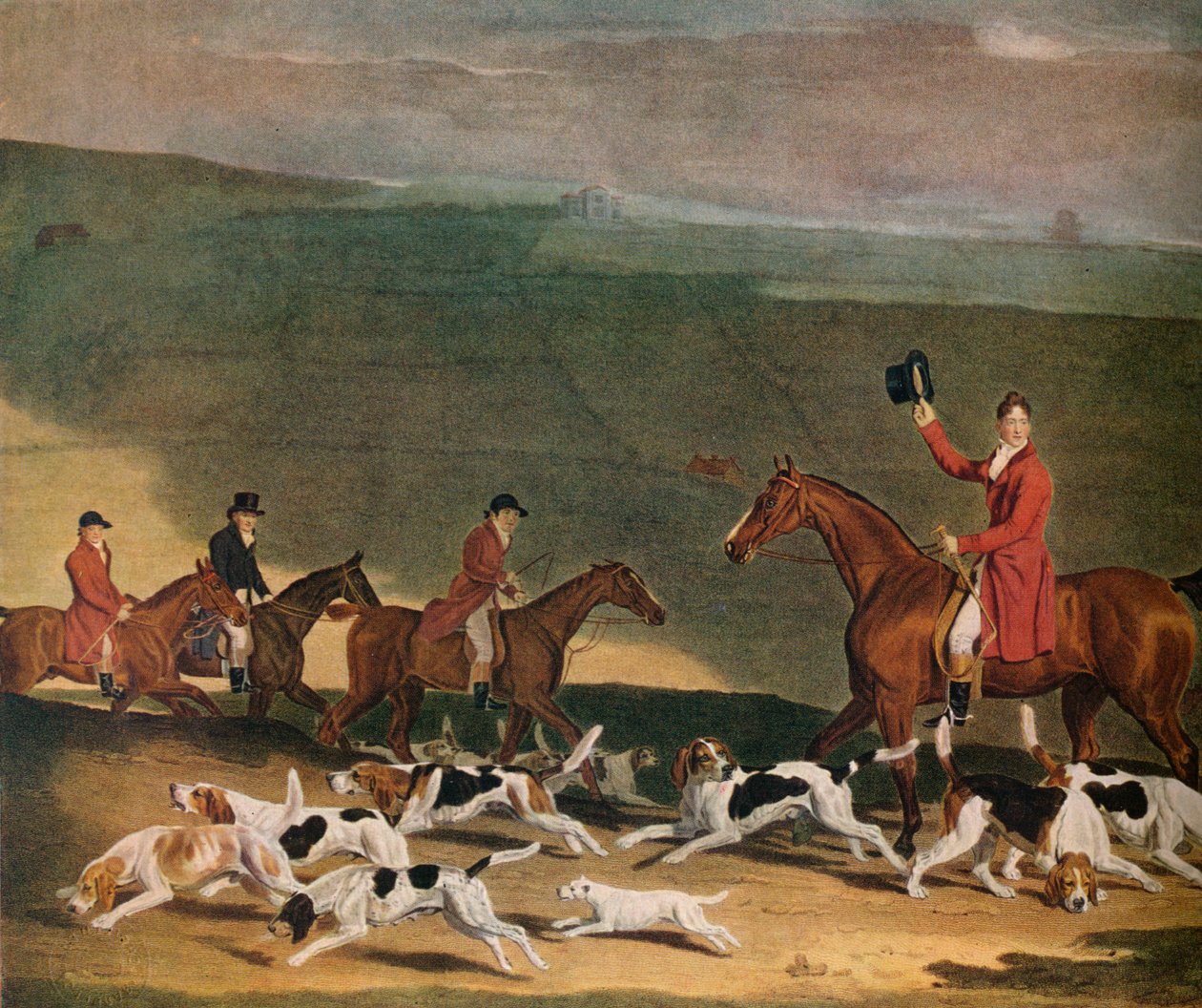 Francis Dukinfield Astley, Esq. ja hänen Harriers, 1809. 1941 tekijältä Richard Woodman