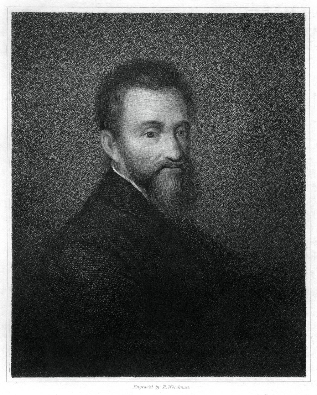 Michelangelo, italialainen renessanssin kuvanveistäjä, taidemaalari, arkkitehti ja runoilija, 1833. tekijältä Richard Woodman
