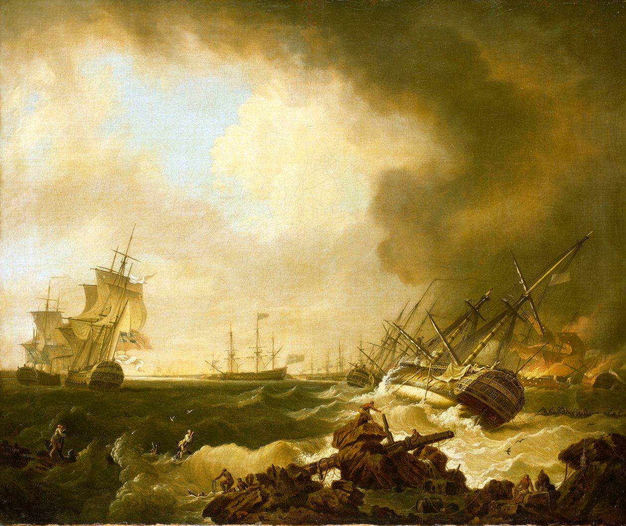 Quiberonin lahden taistelu 21. marraskuuta 1759: päivä sen jälkeen tekijältä Richard Wright