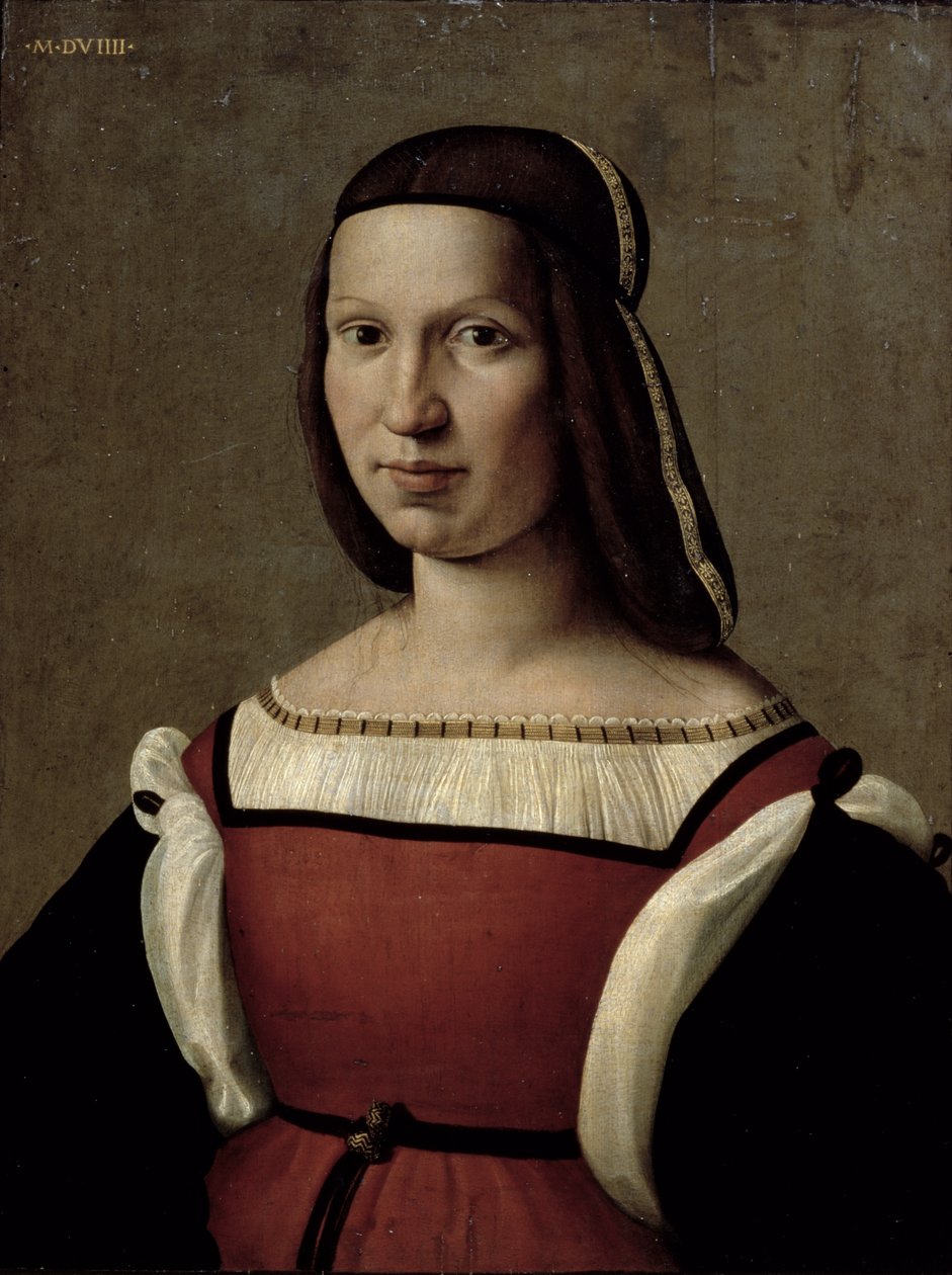 Naisen muotokuva, 1509 tekijältä Ridolfo , Il Ghirlandaio