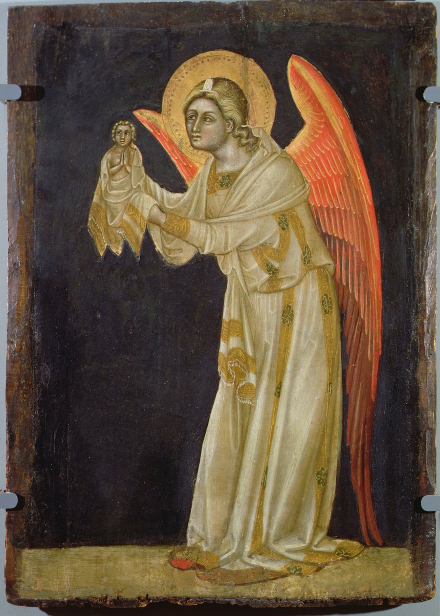 Enkeli esittelee sielua, n. 1348-54 tekijältä Ridolfo di Arpo Guariento