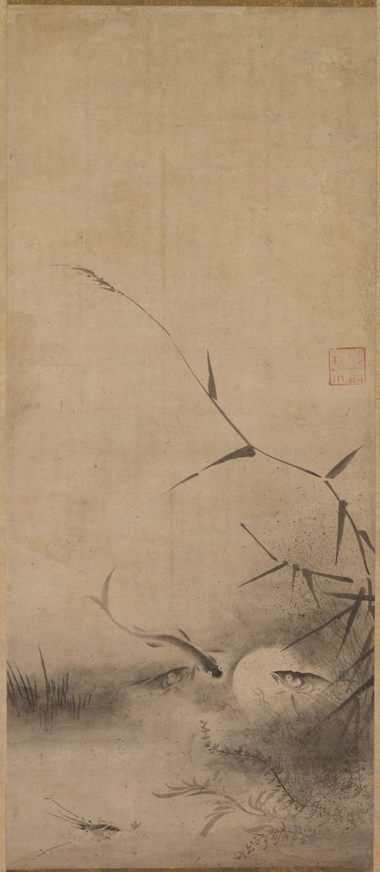 Kala ja merilevä, 1500-luku. tekijältä Rinkyo