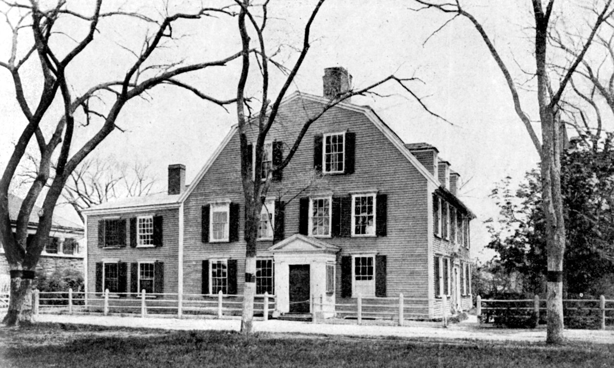 Oliver Wendell Holmesin talo Cambridgessa, Mass., Yhdysvalloissa, 1923. tekijältä Rischgitz Collection
