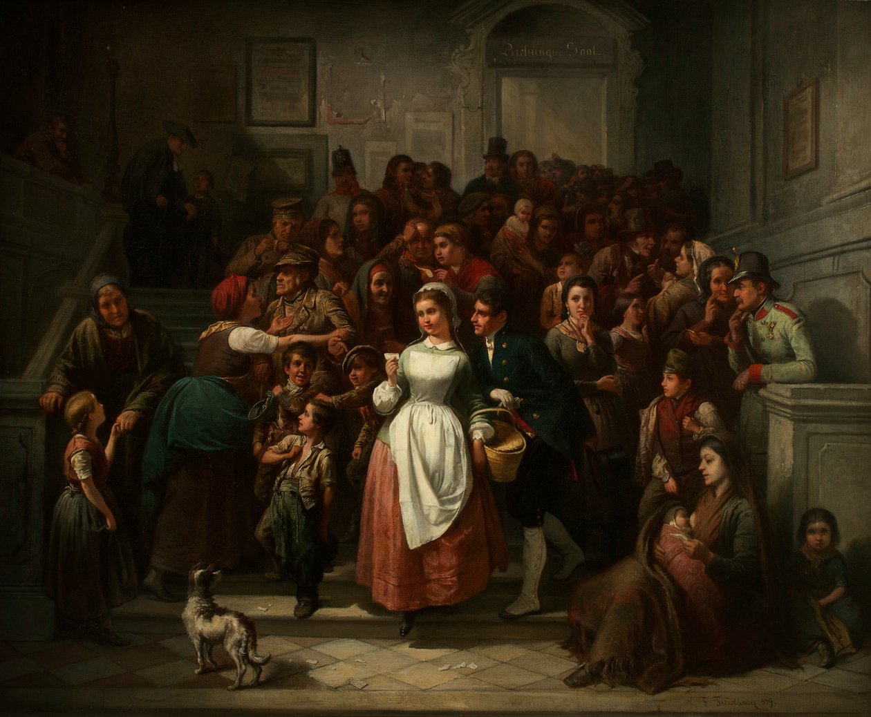 Arpajaisten jälkeen, 1859. tekijältä Ritter von Malheim Friedländer Friedrich
