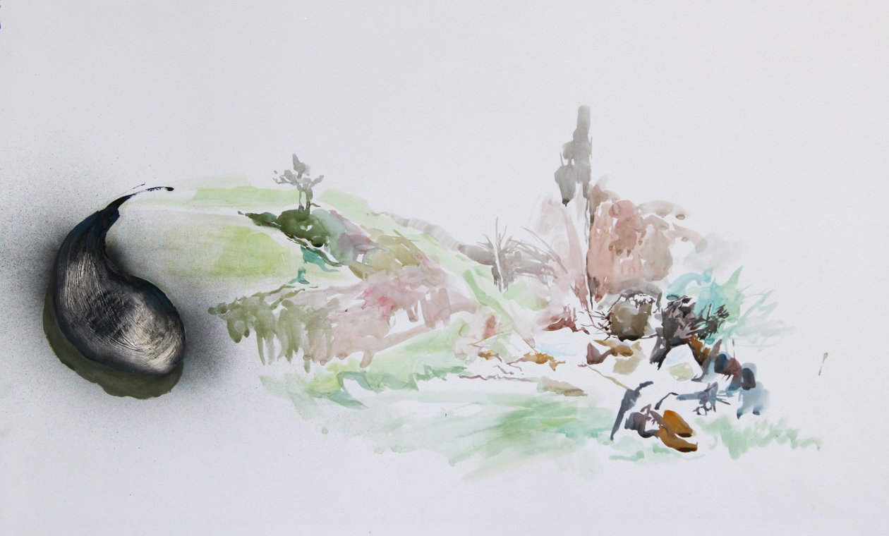 Kärpäsvinkki, 2015 (akvarelli) tekijältä Rob D Davies