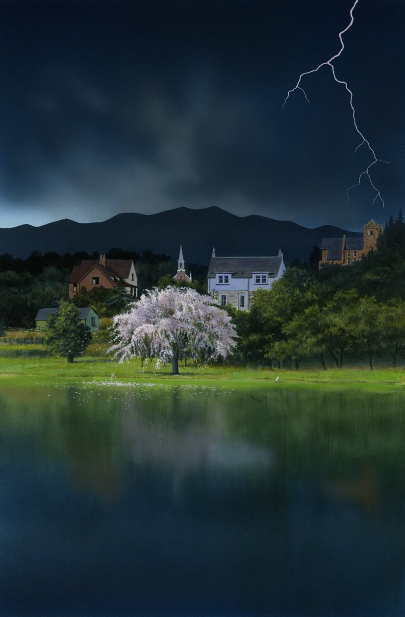 Julmin kuukausi, 2008 (akryyli laudalle) tekijältä Rob Wood