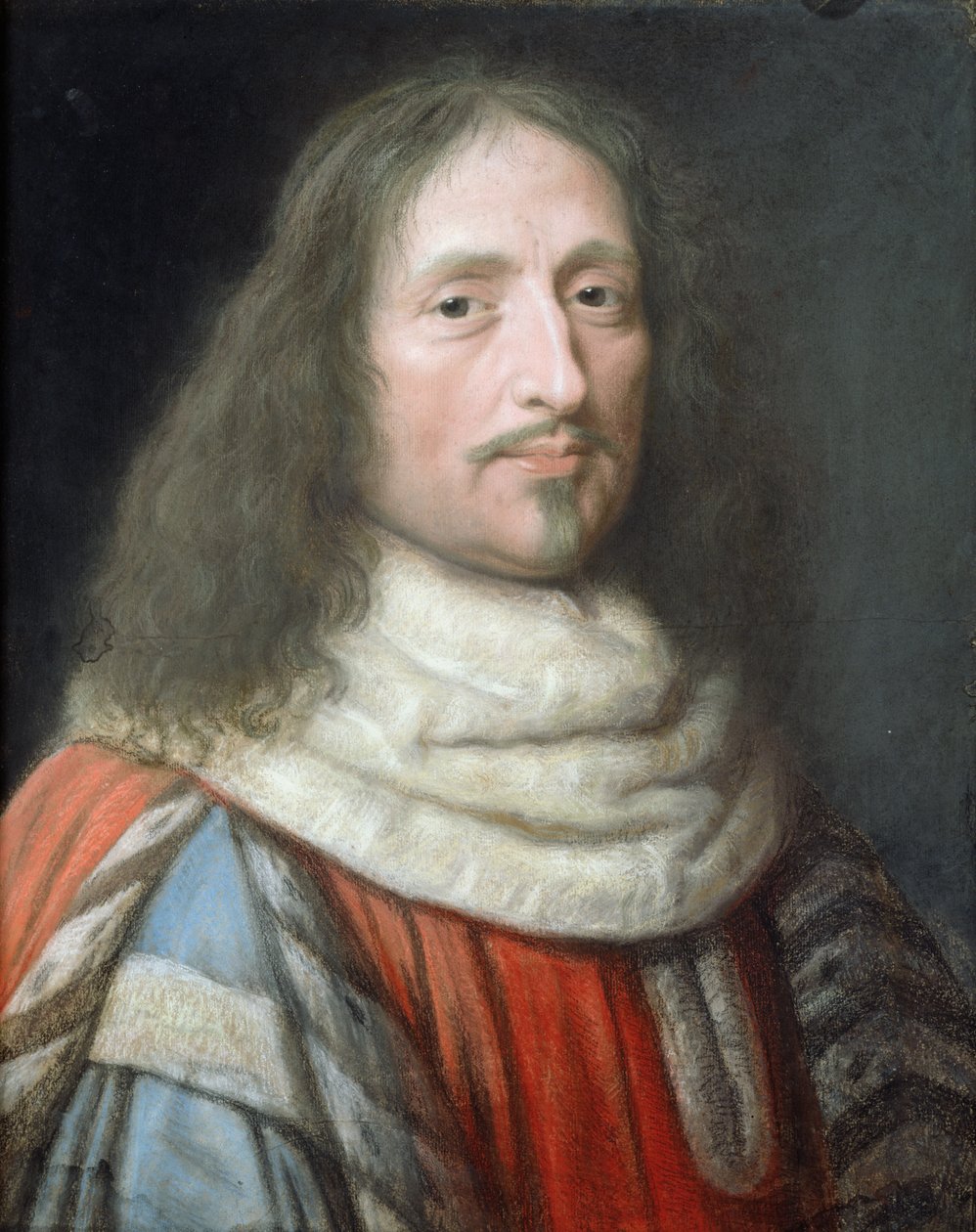 Guillaume de Lamoignon (1617-77) (pastelli paperille) tekijältä Robert Nanteuil