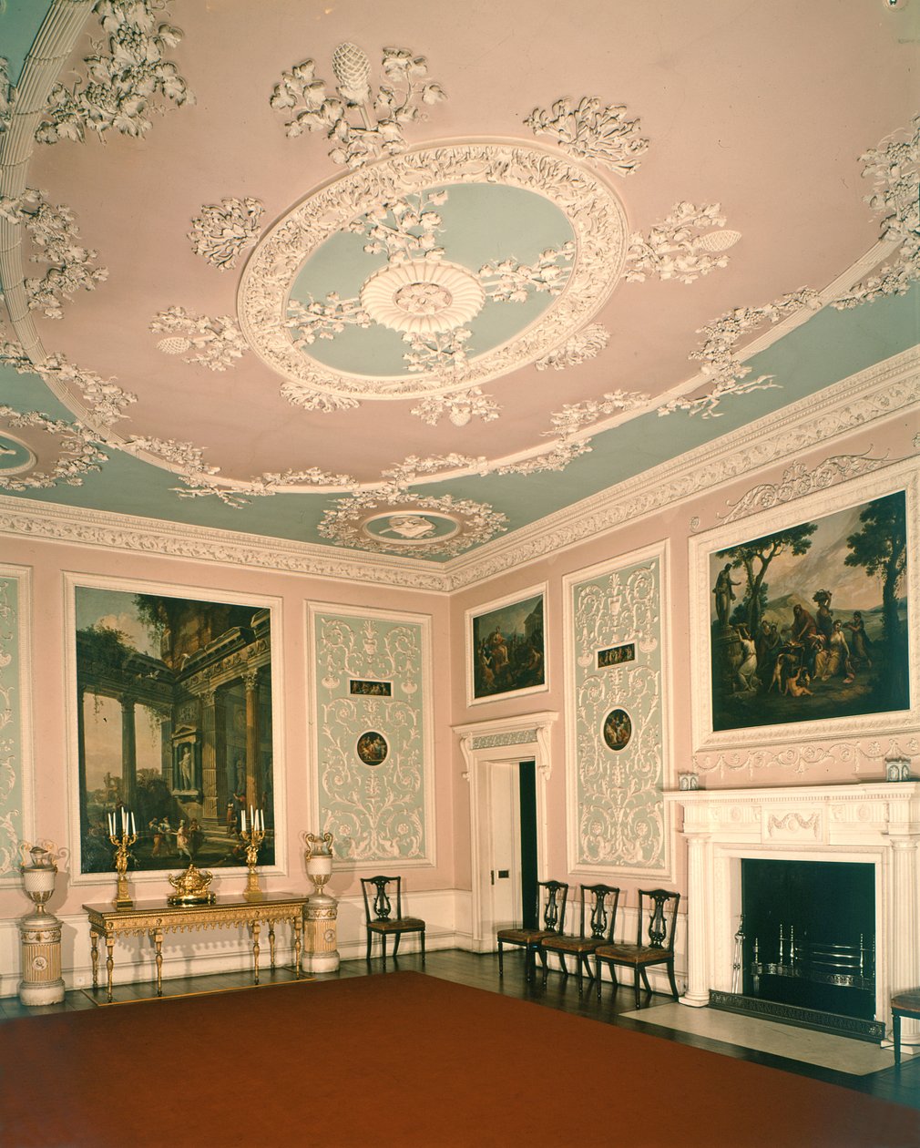 Ruokasalin kalusteet, 1767 tekijältä Robert Adam
