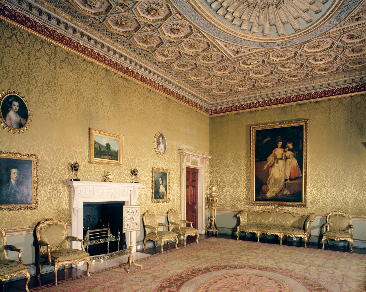 Adamin salonki, n. 1770-80 tekijältä Robert Adam