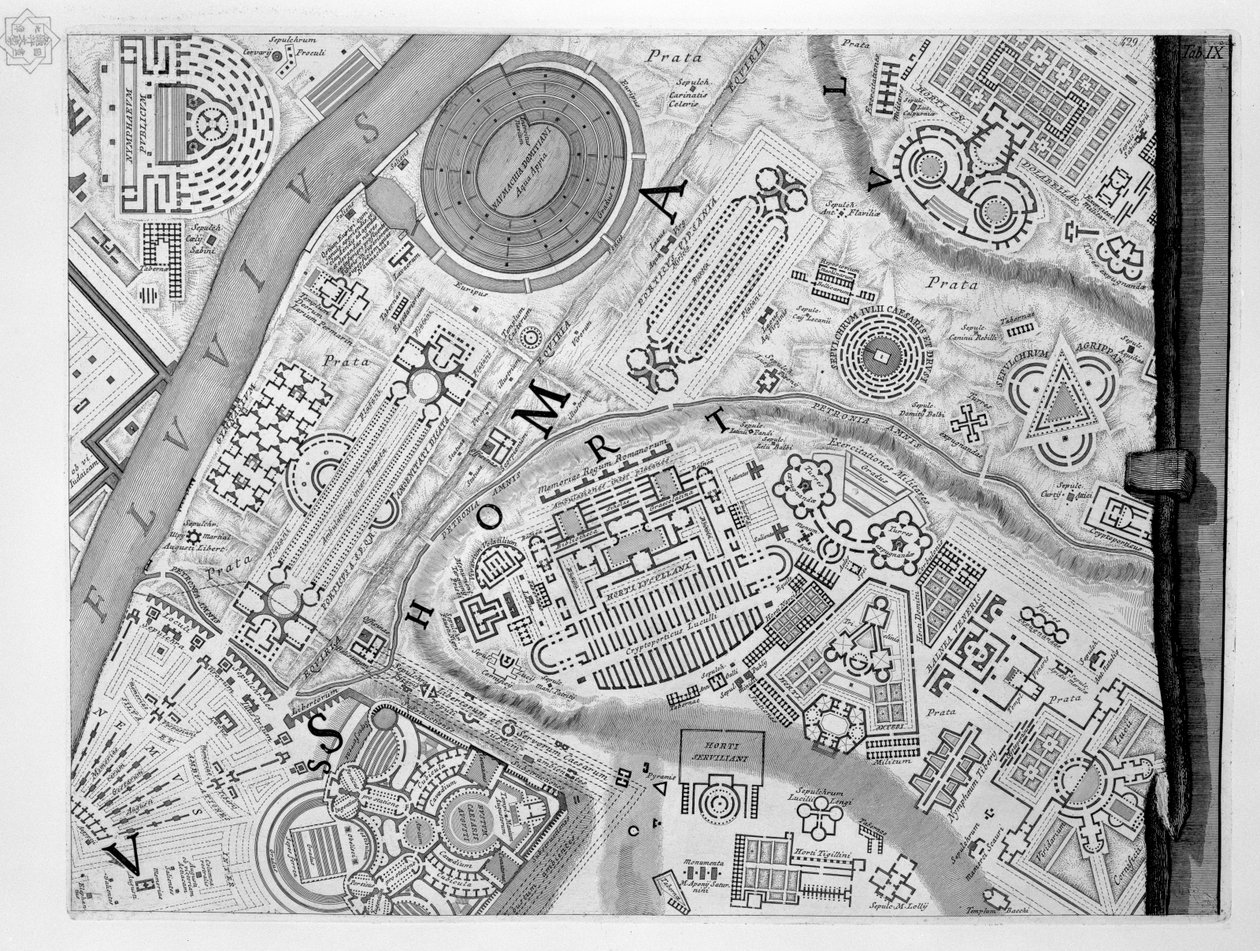 Campus Martius kartta tekijältä Robert Adam
