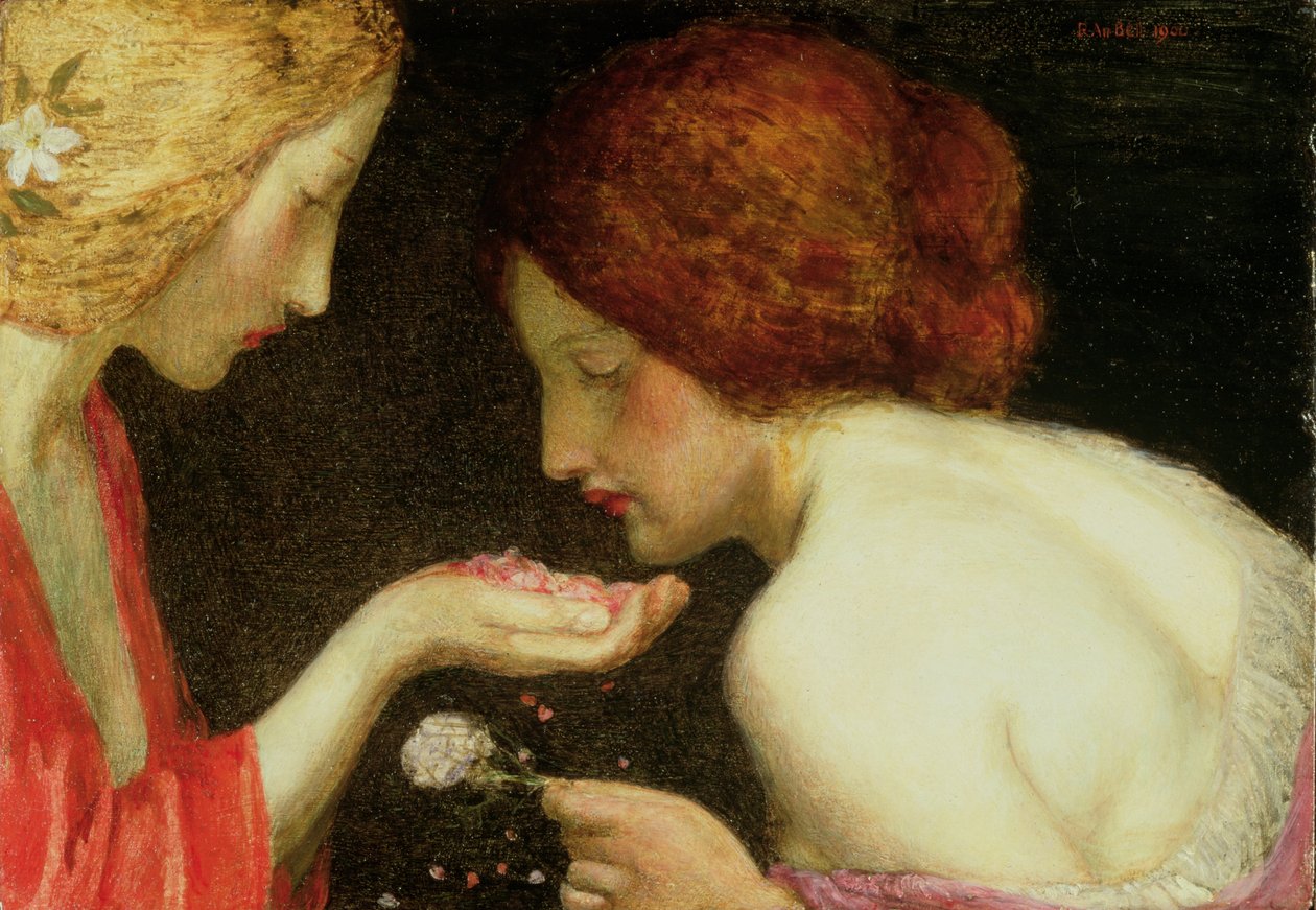 Ruusun terälehdet, 1900 tekijältä Robert Anning Bell